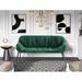 Etta Avenue™ Chrishell 55.5" Velvet Flared Arm Sofa Velvet in Green | 29.3 H x 55.5 W x 26.6 D in | Wayfair 0A65A3EF6CE94078A224D576036834BA