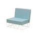 iSiMAR Lagarto Patio Chair w/ Cushions, Polyester in White/Brown | 26.7 H x 31.5 W x 28.3 D in | Wayfair 9158_BC_PH