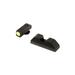 Ameriglo Glock 17-19-22-23-24-26-27-33-34-35-37-38-39 Protector Sight w/ Front Serrated Round Notch Rear Green Tritium LimeGreenLumi Outline Front