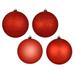 Vickerman 666357 - 4.8" Bittersweet - 4 Finish - Ball Christmas Christmas Tree Ornament (4 Pack) (N591239A)