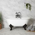 Randolph Morris Napoleon 61 Inch Cast Iron Double Ended Clawfoot Tub - Monarch Feet RM61DE7-MC