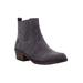 Women's Reese Western Bootie by Propet in Dark Grey (Size 9 1/2 M)