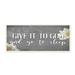 Red Barrel Studio® Give It to God Phrase Rustic Distressed Gray by Kim Allen - Graphic Art Print Wood in Brown | 7 H x 17 W x 0.5 D in | Wayfair