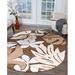 Brown/White 0.28 in Area Rug - Bayou Breeze Shaver Floral Brown/Beige Area Rug Polypropylene | 0.28 D in | Wayfair D178100535D24084BE72F964098FE905