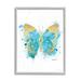 Rosdorf Park Abstract Butterfly Turquoise Blue Paint Splatter by Amanda Greenwood - Graphic Art Print Wood in Brown | 14 H x 11 W x 1.5 D in | Wayfair