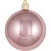 The Holiday Aisle® 4" (100mm) Ornament, Commercial Grade Shatterproof Plastic Ball Ornaments Plastic in Gray | Wayfair