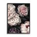 Rosdorf Park Clustered Pink & White Florals Elegant Flowers by Ziwei Li - Graphic Art Print Canvas in Gray | 14 H x 11 W x 1.5 D in | Wayfair
