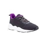 Wide Width Women's Stability Strive Walking Shoe Sneaker by Propet in Grey Purple (Size 7 1/2 W)