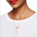 Kate Spade Jewelry | Kate Spade Dainty Sparklers Bow Y Necklace | Color: Gold | Size: Os