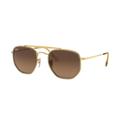 Ray-Ban RB3648M The Marshal II Sunglasses Brown Gradient Grey Lenses 912443-52