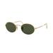 Ray-Ban RB3547 Oval Sunglasses Green Lenses 001/31-54