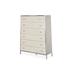 Michael Amini / Kathy Ireland Home Designs Silverlake Village 6 Drawer Chest Wood/Metal in Brown/Gray/White, Size 57.0 H x 45.75 W x 16.5 D in