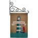 Breeze Decor Lighthouse & Sailboat 2-Sided Polyester 18 x 13 in. Flag Set in Brown/Green | 18.5 H x 13 W x 1 D in | Wayfair