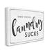 Stupell Industries Sassy Laundry Room - Textual Art Print Canvas/Metal in Black/Green/White | 30 H x 40 W x 1.5 D in | Wayfair ab-328_cn_30x40