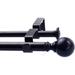 Canora Grey Lipsey Adjustable Double Curtain Rod Metal in Brown | 0.625 H x 120 W x 0.625 D in | Wayfair 77F6B355BCF34568B2D042AADC97788E