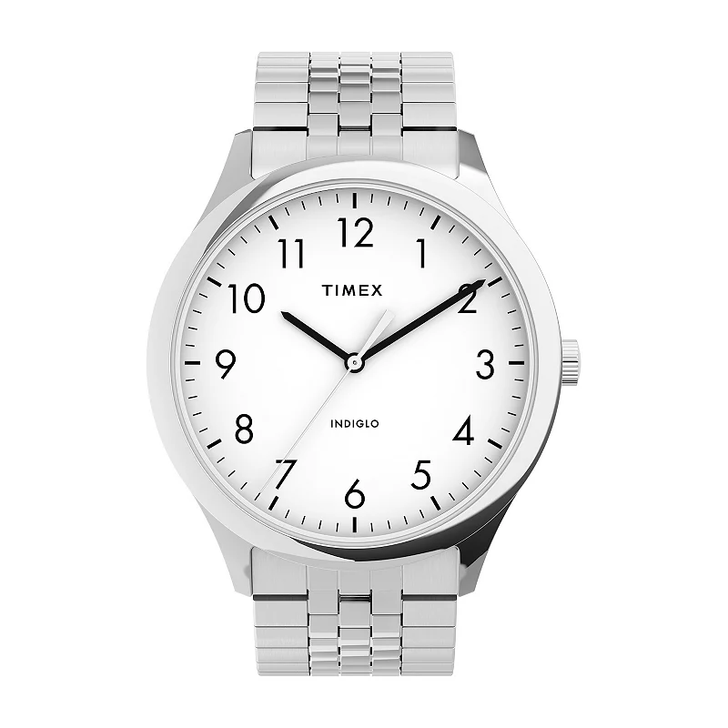 Timex Men's Easy Reader Expansion Band Watch - TW2U39900JT, Size: Large, Silver