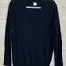 J. Crew Sweaters | J. Crew Navy Wool Blend V-Neck Classic Sweater | Color: Blue | Size: M