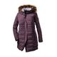 STOY Damen WMN Quilted PRK A Parka In Daunenoptik Mit Abzippbarer Kapuze, aubergine, 54