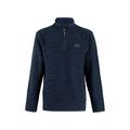 Weird Fish Stern 1/4 Zip Eco Macaroni Navy Size S