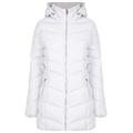 Tokyo Laundry Safflower 2 Longline Quilted Puffer Coat with Hood in White 16