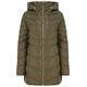 Tokyo Laundry Safflower 2 Longline Quilted Puffer Coat with Hood in Khaki 10