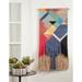 Saro Wool Wall Hanging w/ Hanging Accessories Included Wool in Gray | 40 H x 18 W in | Wayfair WA985.M