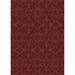 Red 60 x 0.35 in Indoor Area Rug - World Menagerie Vierzon Patterned Maroon Area Rug Polyester/Wool | 60 W x 0.35 D in | Wayfair