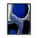 Stupell Industries Abstract Masculine Cobalt - Painting Print Wood in Brown | 14 H x 11 W x 1.5 D in | Wayfair ab-088_fr_11x14