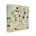 Stupell Industries Abstract Drop Floral Scene Whimsical by Classic Collection - Painting Print Canvas in White | 36 H x 36 W x 1.5 D in | Wayfair