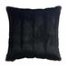 Willa Arlo™ Interiors Havana Square Faux Fur Pillow Cover & Insert Faux Fur/Down/Feather in Black | 22 H x 22 W x 5 D in | Wayfair