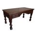 Bungalow Rose Solid Wood Writing Desk Wood in Brown | 30 H x 60 W x 30 D in | Wayfair 8472FE833C534EB193136676FC97649F
