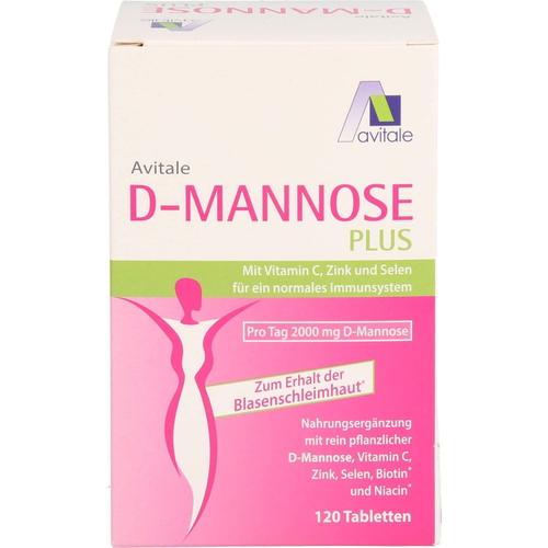 Avitale – D-MANNOSE PLUS 2000 mg Tabl.m.Vit.u.Mineralstof. Mineralstoffe