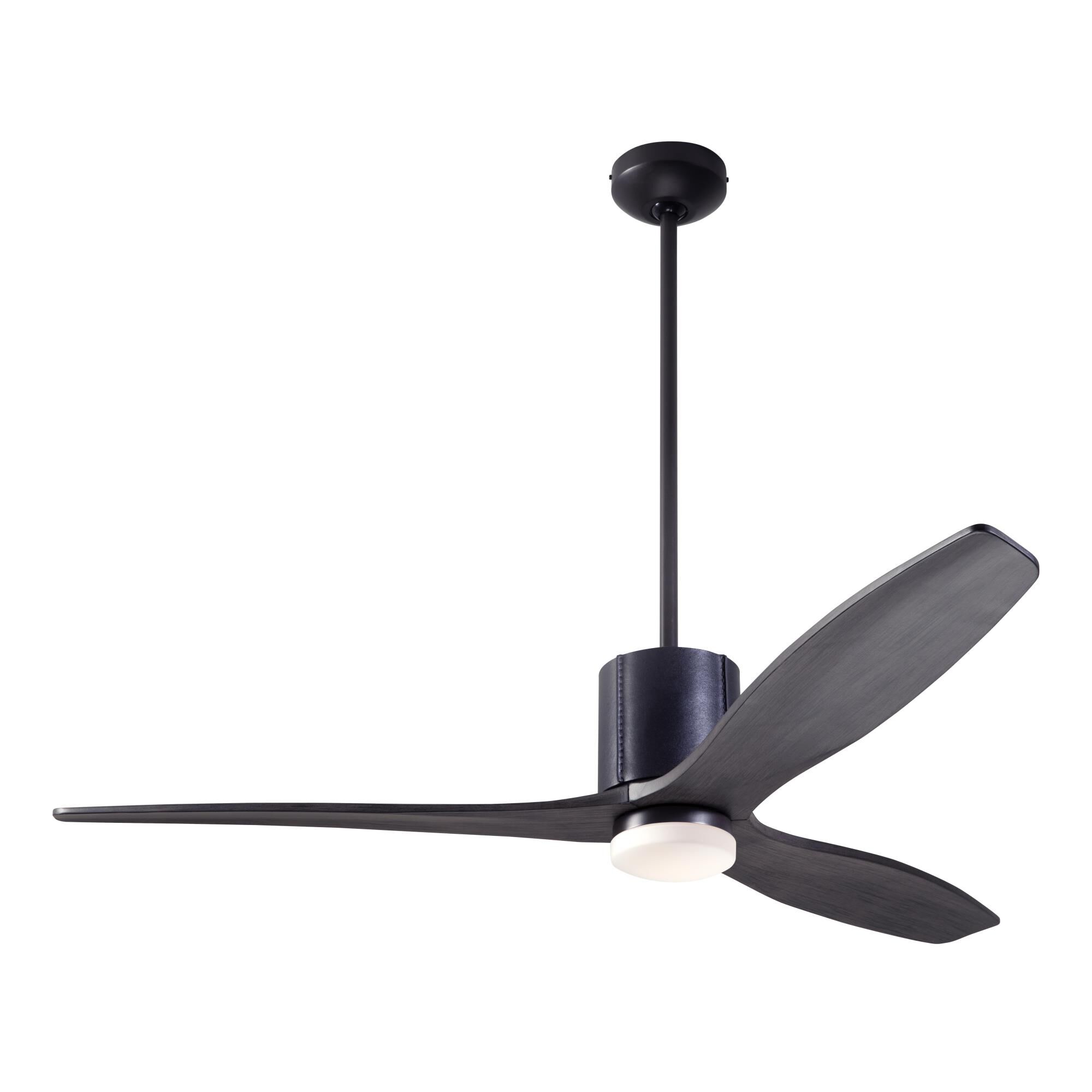 Modern Fan Company Leatherluxe 54 Inch Ceiling Fan with Light Kit - LLX-DBBK-54-EB-271-RC