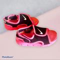 Nike Shoes | Guc Nike Pink & Black Velcro Sandals. | Color: Black/Pink | Size: 8g