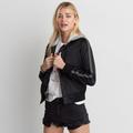 American Eagle Outfitters Jackets & Coats | American Eagle Black Bomber Jacket | Color: Black/White | Size: S