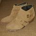 Free People Shoes | Free People Brown Suede Booties | Color: Tan | Size: 8