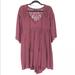 American Eagle Outfitters Dresses | American Eagle Boho Tassel Crochet Detail Dress | Color: Purple/Red | Size: S