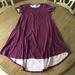 Lularoe Dresses | Lularoe Xxs Carly Dress- Burgundy Wine Floral | Color: Purple | Size: Xxs