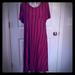 Lularoe Dresses | Lularoe Carly Dress | Color: Black/Red | Size: L