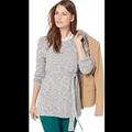 J. Crew Tops | J. Crew Factory Marled Heather Belted Sweatshirt | Color: Gray | Size: Xxs
