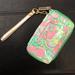 Lilly Pulitzer Bags | Lilly Pulitzer Wristlet | Color: Green/Pink | Size: Os