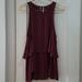 Free People Tops | Free People Burgundy Tiered Tank Top | Color: Purple/Red | Size: S