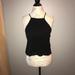 Brandy Melville Tops | Black Brandy Melville Tank Top With High Neck Os | Color: Black | Size: Os