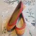 Anthropologie Shoes | Anthro Pilcro Orange And Red Ballet Flats Size 7.5 | Color: Orange/Red | Size: 7.5