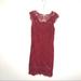 Free People Dresses | Intimately Free People Red Lace Fitted Dress S | Color: Red | Size: S