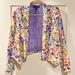 Jessica Simpson Jackets & Coats | Colorful Floral Blazer -Nwt- | Color: Purple/Yellow | Size: S