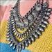 Anthropologie Jewelry | Heavyweight Three Strand Silver Boho Necklace | Color: Silver | Size: Os