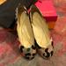 Kate Spade Shoes | Kate Spade Leopard Pop Silk Print Shoes Size 7.5 | Color: Black/Gold | Size: 7.5