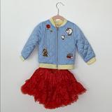 Disney Matching Sets | Beauty And The Beast Jacket And Tutu Skirt | Color: Blue/Red | Size: 2tg