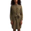 edc by ESPRIT Damen Kleid 021cc1e304, 350/Khaki Green, 42